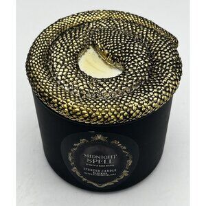 Bath & Body Works Midnight Spell Scented Candle Snake Lid 3 Wick Net Wt 14.5 oz